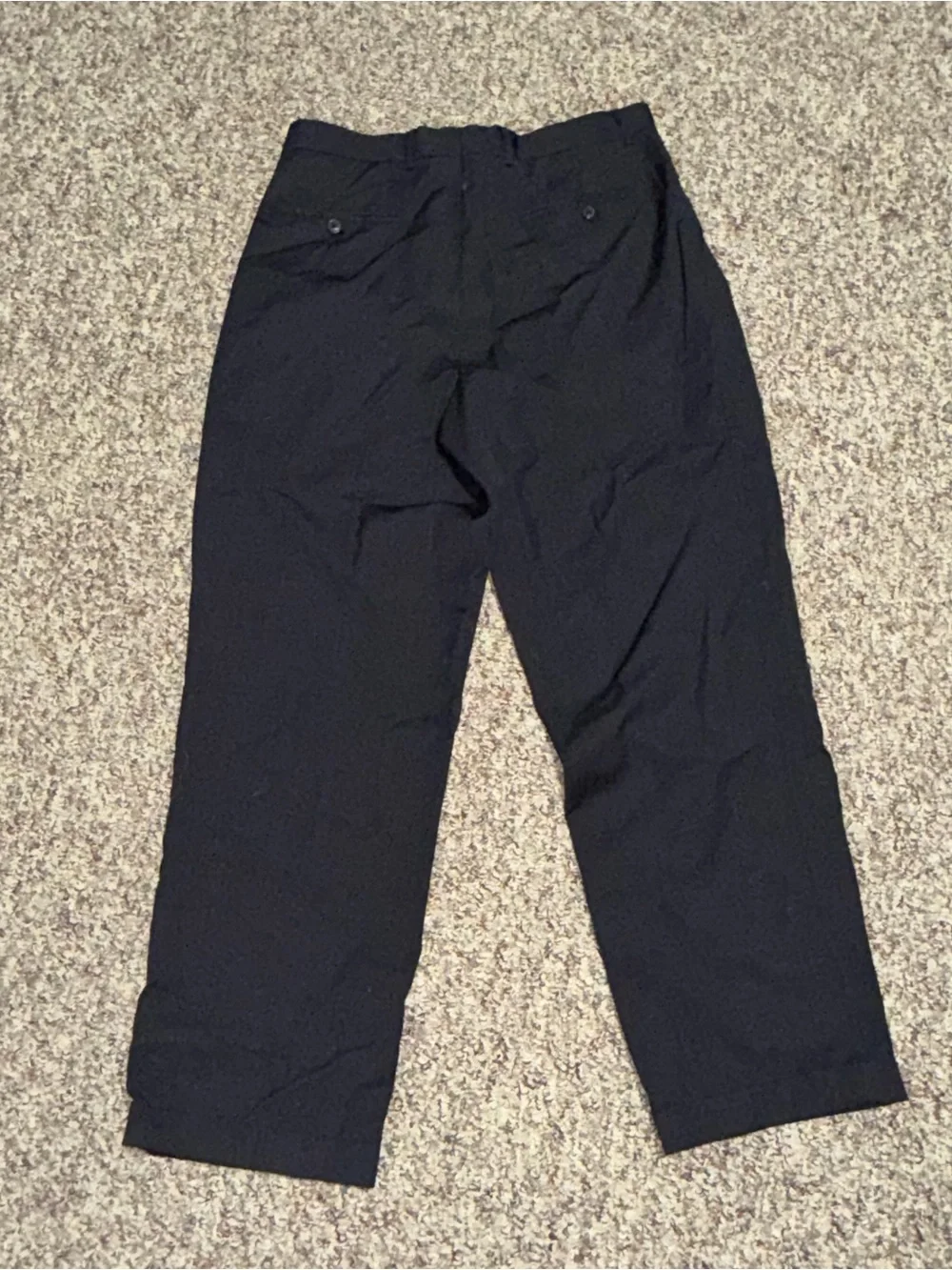 Men's Black Casual Straight-Leg Pants men's size 33 casual pants